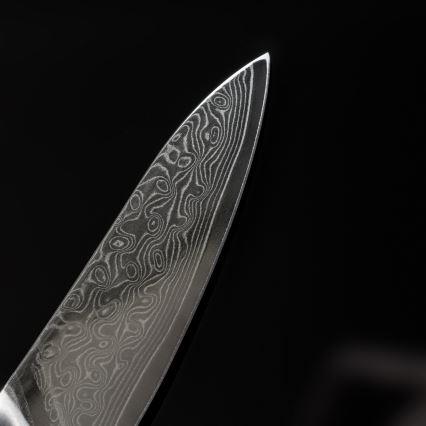 Gudaro - Couteau de cuisine damassé TAKUMI 3,5, 67 couches d'acier, lame 9,5 cm, manche en noyer