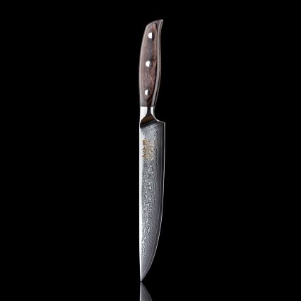 Gudaro - Damascaans trancheermes SHIRO 8, 67 lagen staal, lengte 20 cm