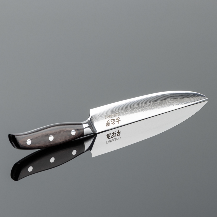 Gudaro - Damascaans trancheermes SHIRO 8, 67 lagen staal, lengte 20 cm