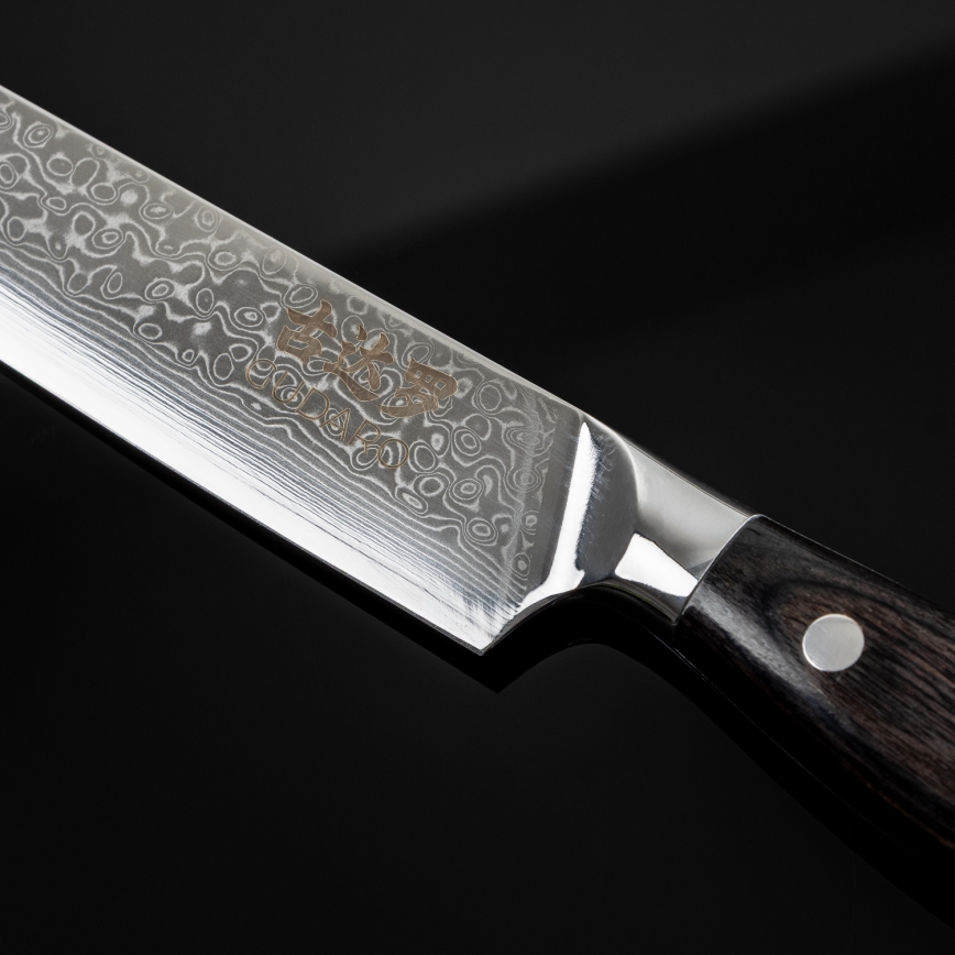 Gudaro - Damascaans trancheermes SHIRO 8, 67 lagen staal, lengte 20 cm