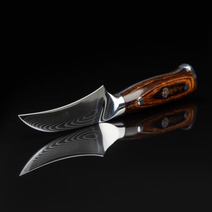 Gudaro -Damast fruitmes FENG 3,5, 67 lagen staal, lengte 9,5 cm