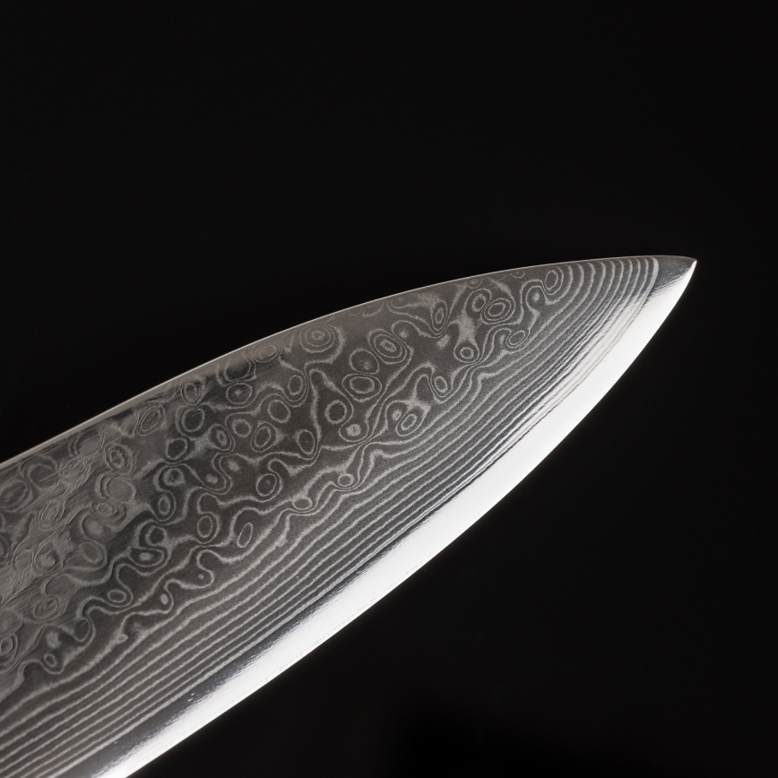 Gudaro - Damast chefmes TAKUMI 8, 67 lagen damaststaal, lengte 20 cm, walnoothout