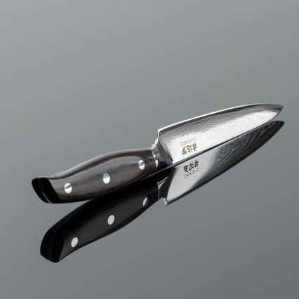 Gudaro - Damast universeel keukenmes SHIRO 5, 67 lagen staal, lengte 12,5 cm