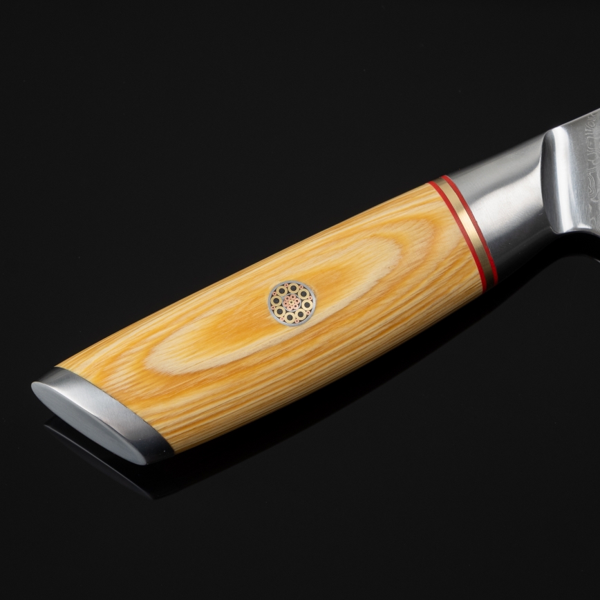 Gudaro - Santoku-keukenmes HIKARI 7, 67-laags damaststaal, lengte 17,5 cm