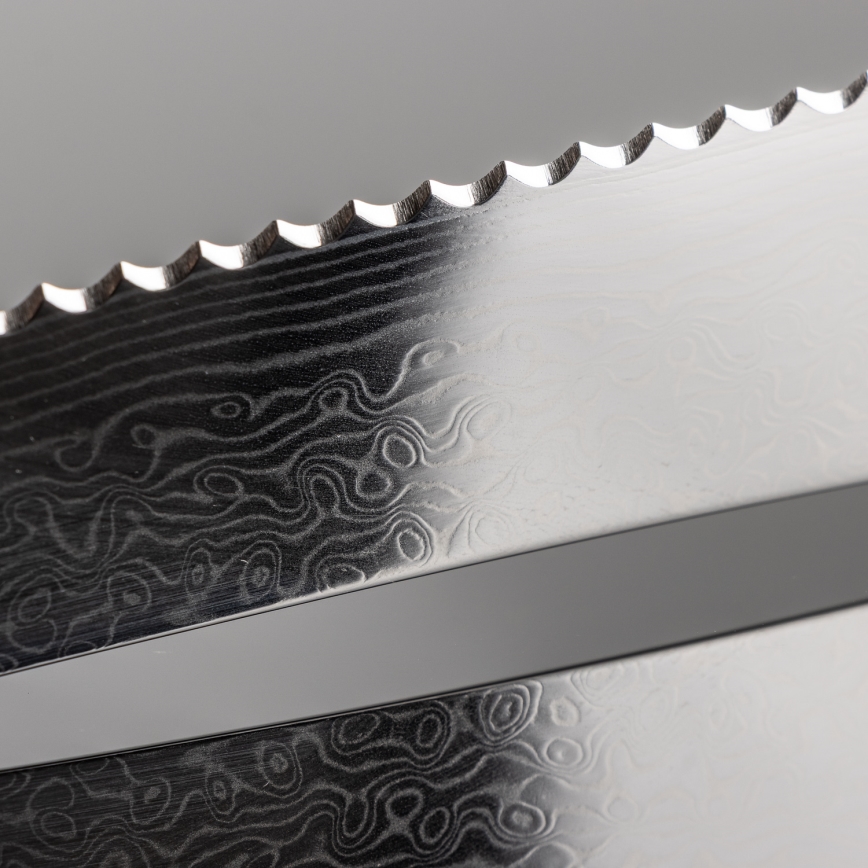 Gudaro - Ensemble de 5 couteaux de cuisine en acier damassé TAKUMI + support magnétique