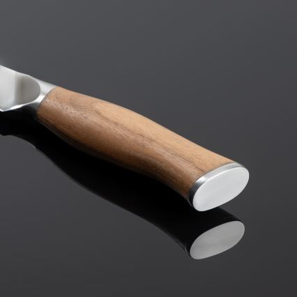 Gudaro - Ensemble de 5 couteaux de cuisine en acier damassé TAKUMI + support pour couteaux et ciseaux à volaille