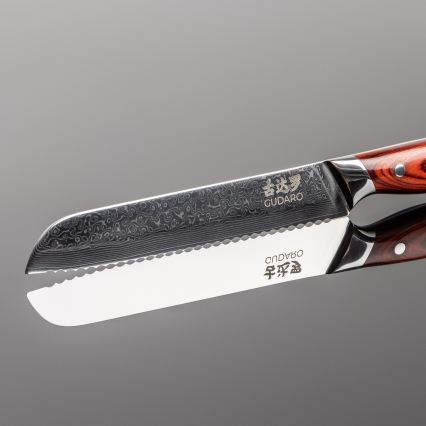 Gudaro - Ensemble KENSHO de 7 couteaux de cuisine avec bloc en acacia