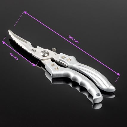 Gudaro - Kipschaar NOBURU 24,5 cm zilverkleurig