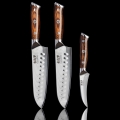 Gudaro - SET 2x damast Santoku keukenmes FENG 7,5