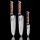 Gudaro - SET 2x Damast Santoku keukenmes FENG 7,5