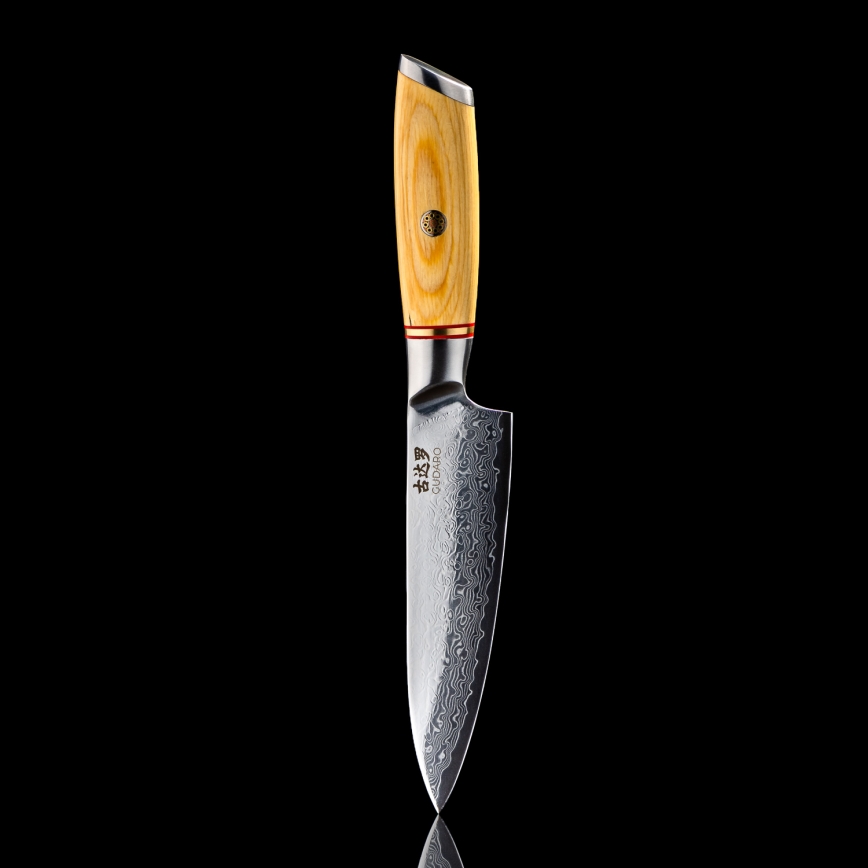 Gudaro - HIKARI damast universeel keukenmes 5, 67 lagen staal, lengte 12,5 cm
