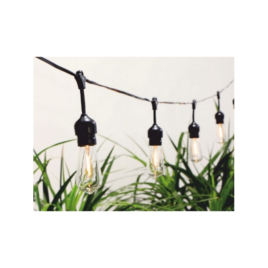 Guirlande 10xLED/5,94m IP44 blanc chaud
