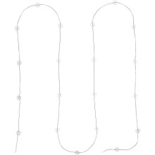 Guirlande de noël 20xLED/2xAA 2,3m blanc froid