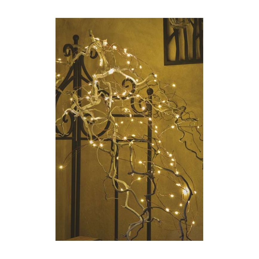 Guirlande de noël d'extérieur 100xLED/15m IP44 blanc chaud