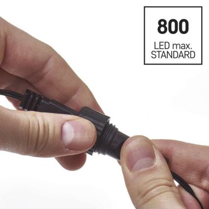 Guirlande de noël d'extérieur 100xLED/15m IP44 multicolore