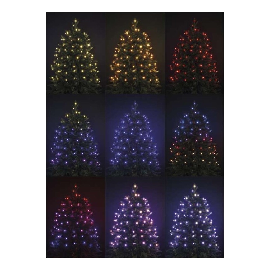 Guirlande de noël d'extérieur 160xLED/72 modes 19m IP44 + télécommande