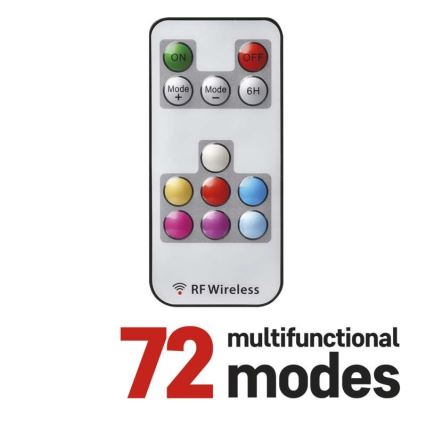 Guirlande de noël d'extérieur 160xLED/72 modes 19m IP44 + télécommande
