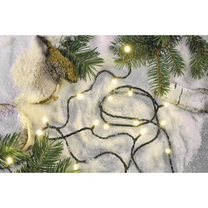 Guirlande de noël d'extérieur 180xLED/8 modes 23m IP44 blanc chaud