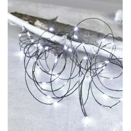 Guirlande de noël d'extérieur 40xLED/9m IP44 blanc froid
