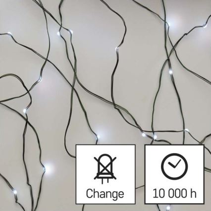 Guirlande de noël d'extérieur 40xLED/9m IP44 blanc froid