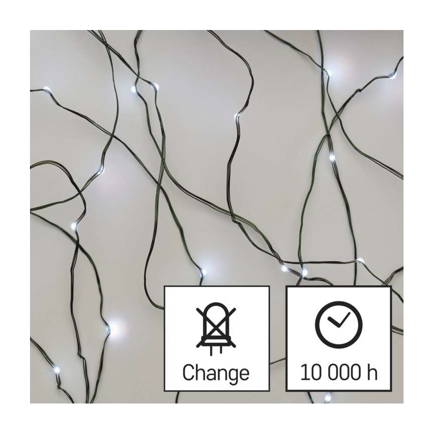 Guirlande de noël d'extérieur 40xLED/9m IP44 blanc froid