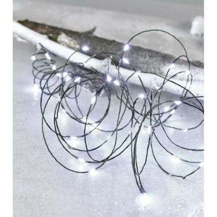 Guirlande de noël d'extérieur 75xLED/12,5m IP44 blanc froid