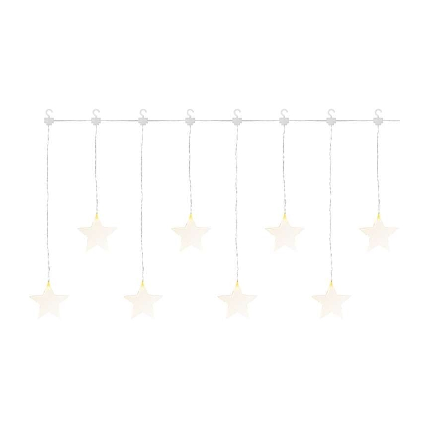 Guirlande de noël d'extérieur 8xLED/5,84m IP44 étoiles