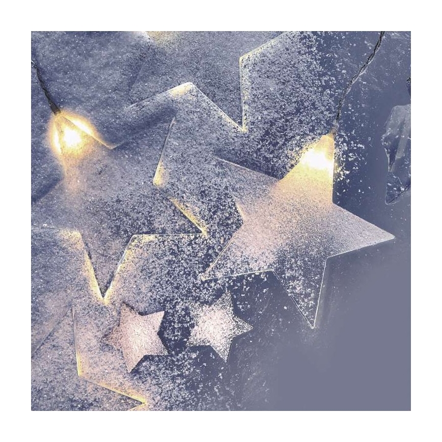 Guirlande de noël d'extérieur 8xLED/5,84m IP44 étoiles