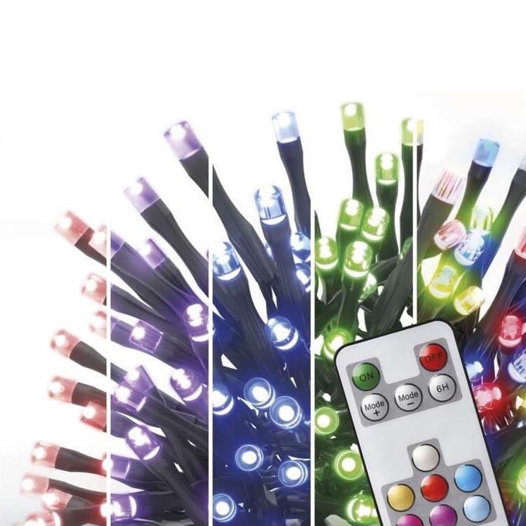 Guirlande de noël d'extérieur LED RGB 120xLED/72 modes 15m IP44 + télécommande
