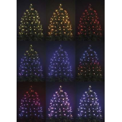 Guirlande de noël d'extérieur LED RGB 120xLED/72 modes 15m IP44 + télécommande