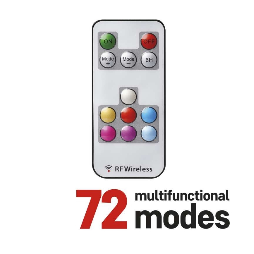 Guirlande de noël d'extérieur LED RGB 96xLED/72 modes 13m IP44 + télécommande