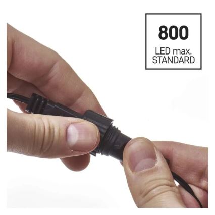 Guirlande de Noël extérieure 100xLED/10m IP44 bleu