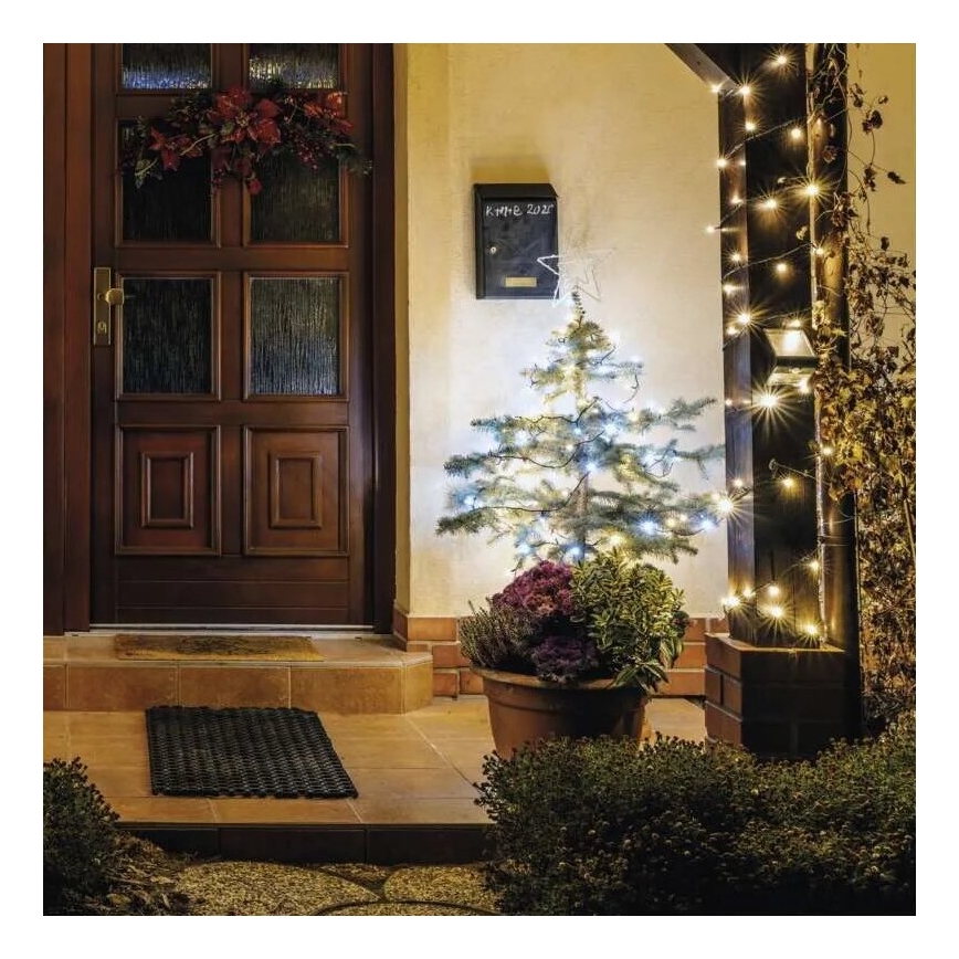 Guirlande de Noël extérieure 100xLED/10m IP44 chaud/blanc froid