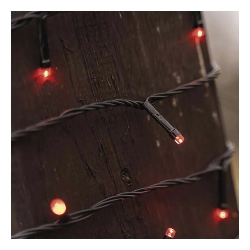 Guirlande de Noël extérieure 100xLED/10m IP44 rouge