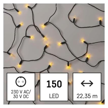 Guirlande de Noël extérieure 150xLED/27,35m IP44 vintage