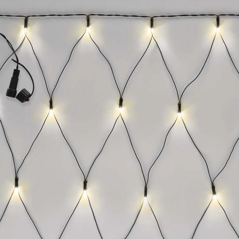 Guirlande de Noël extérieure 160xLED/2x1,5m IP44 blanc chaud