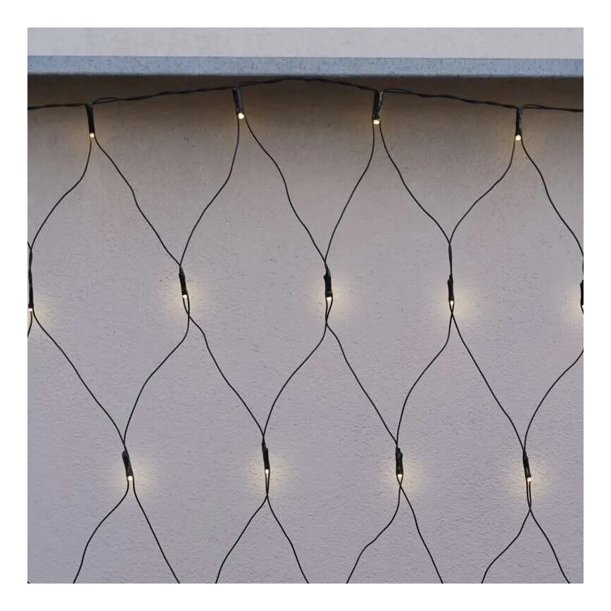 Guirlande de Noël extérieure 160xLED/2x1,5m IP44 blanc chaud