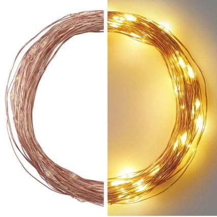 Guirlande de Noël extérieure LED 100xLED/15m IP44 blanc chaud