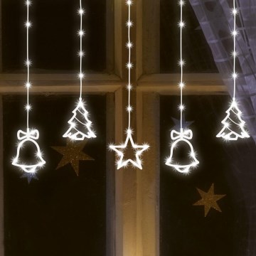 Guirlande de Noël extérieure LED 186xLED 7m IP44 blanc froid