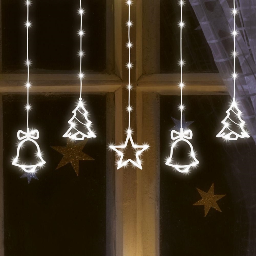 Guirlande de Noël extérieure LED 186xLED 7m IP44 blanc froid