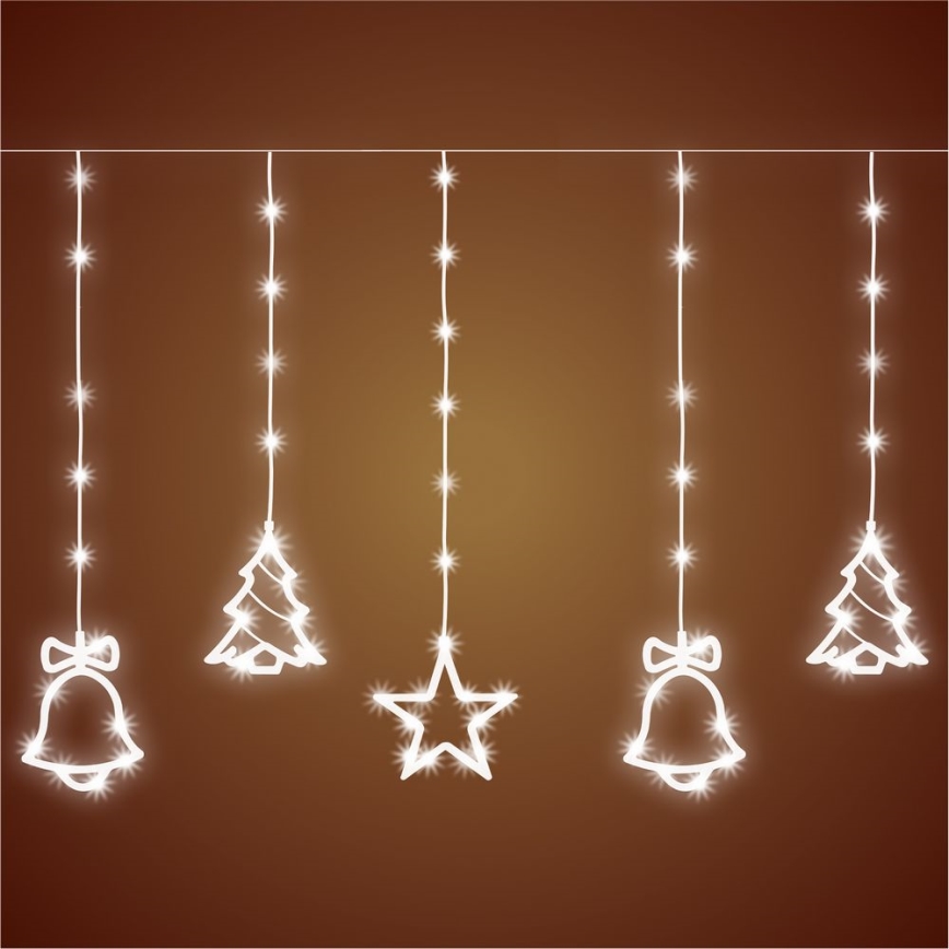 Guirlande de Noël extérieure LED 186xLED 7m IP44 blanc froid