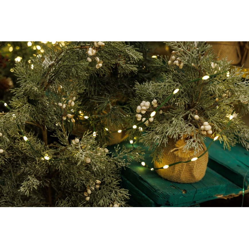 Guirlande de Noël extérieure LINE 700xLED/8 fonctions 40 m IP44 blanc chaud
