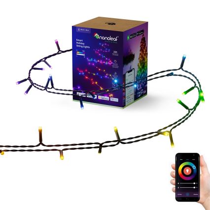 Nanoleaf - Guirlande de Noël extérieure RGBW ESSENTIALS 250xLED 2x10m 2700-6500K Wi-Fi IP44