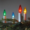 Guirlande de Noël FELICIA 16xE10 13,5m multicolore- fabriquée en Europe