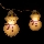Guirlande de Noël LED 10xLED/2xAA 1,35 m blanc chaud bonhomme de neige