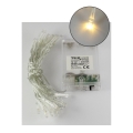 Guirlande de Noël LED 20xLED/2 fonctions 2,4m blanc chaud