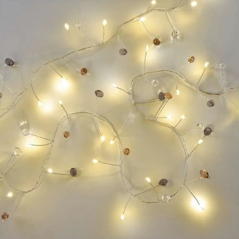 Guirlande de Noël LED 40xLED/3xAA 1,5 m blanc chaud