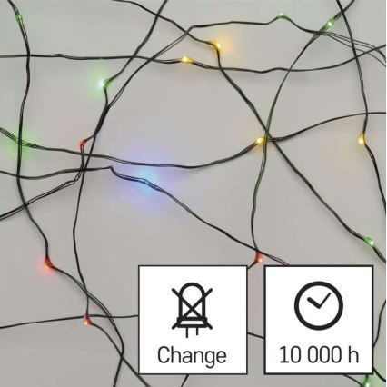 Guirlande de Noël LED d'extérieur 150×LED / 20 m IP44 multicolore