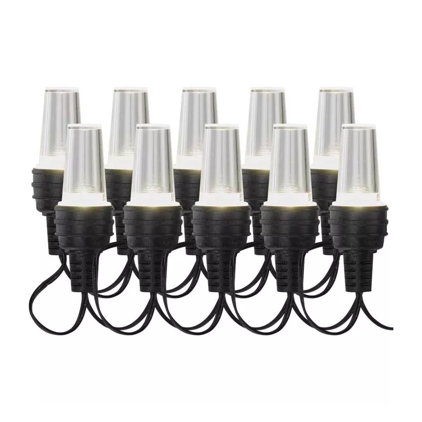 Guirlande de Noël LED extérieur 10xLED/9,5 m IP44 blanc froid