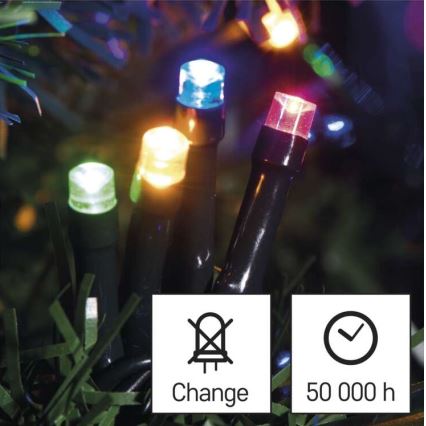 Guirlande de Noël LED extérieur 120xLED/8 modes 17m IP44 multicolore